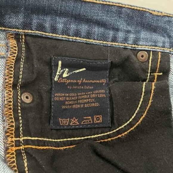 Y2K Citizens of Humanity Dita Low Rise Bootcut Jeans Women's 28 Petite USA - Picture 13 of 15